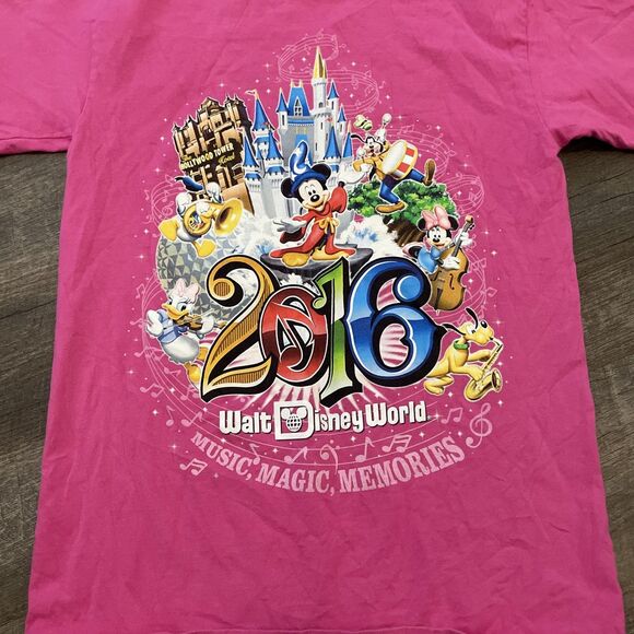 Walt Disney World 2016 “Music Magic Memories” T-Shirt Size Small pink Disneyland - Picture 4 of 5